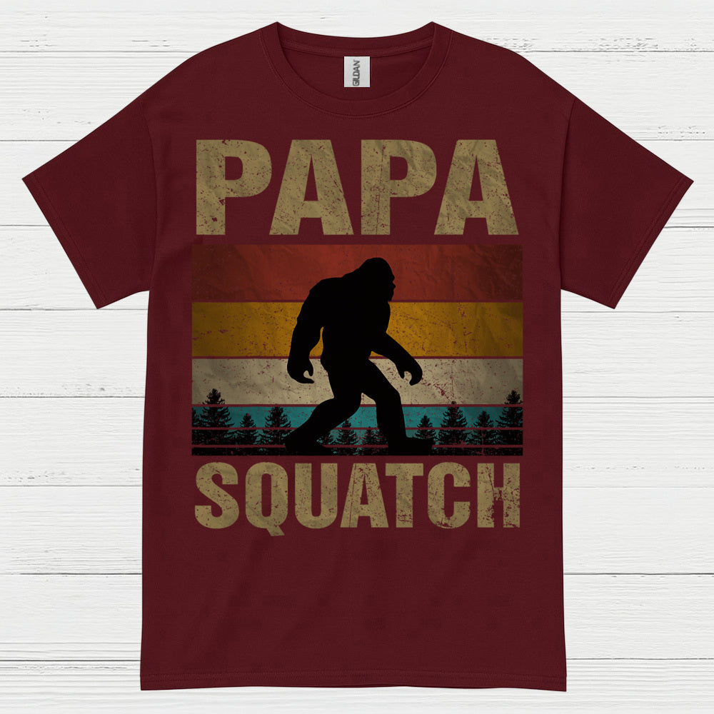Papa Squatch Bigfoot T Shirt