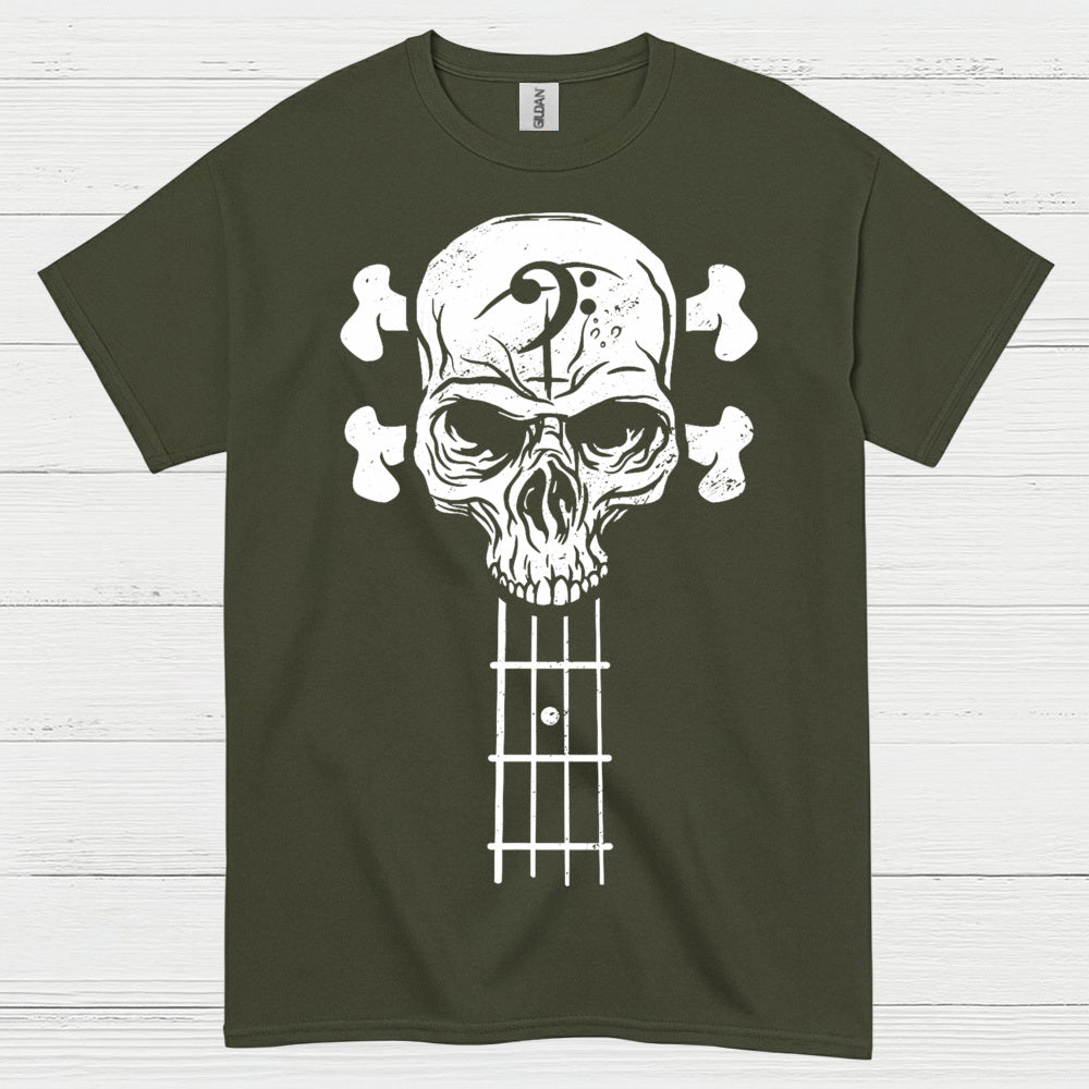 Bass Skull Guitar T Shirt