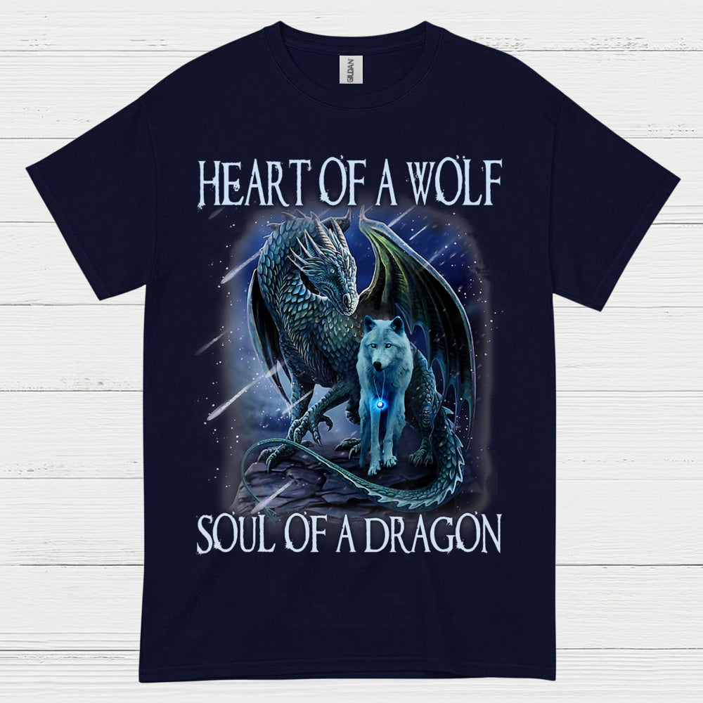 Spirit of the Wolf and Dragon T Shirt