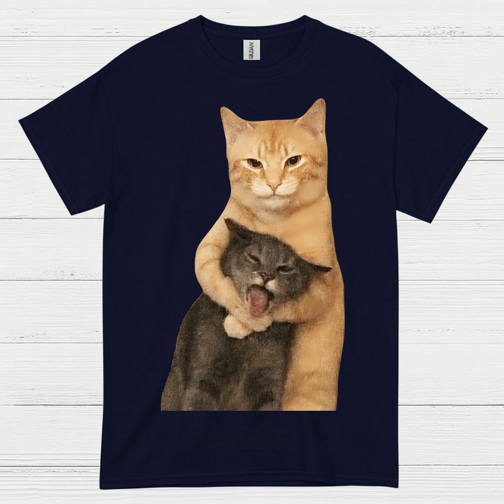 Funny Cat Hug Meme T Shirt