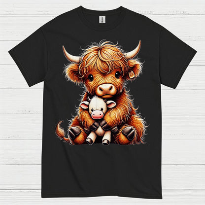 Cute Baby Highland Cow T Shirt