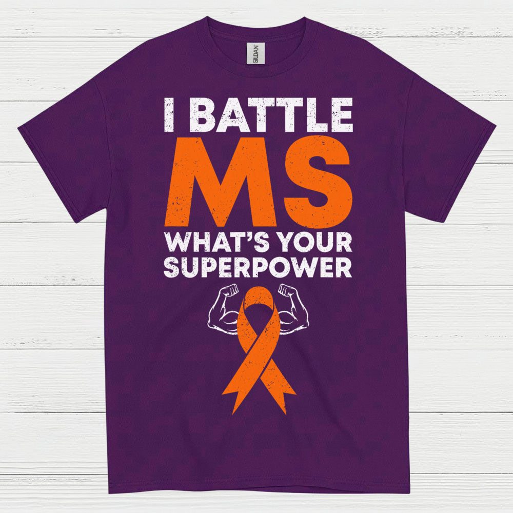 Battle Multiple Sclerosis Superpower T Shirt