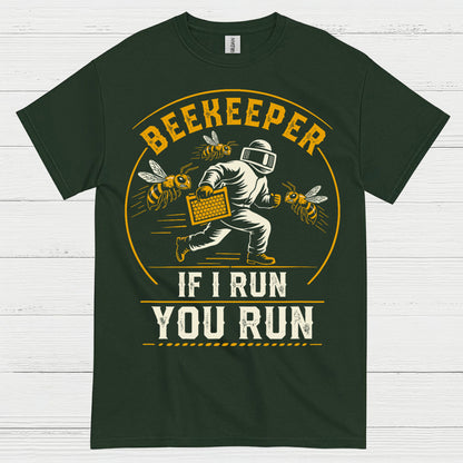 Beekeeper Running From Bees T Shirt