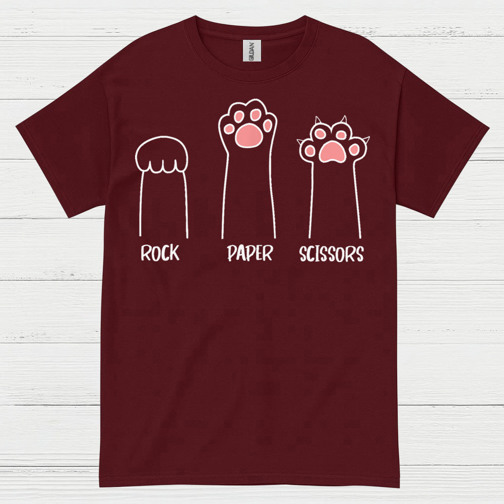Rock Paper Scissors Cat Paw T Shirt