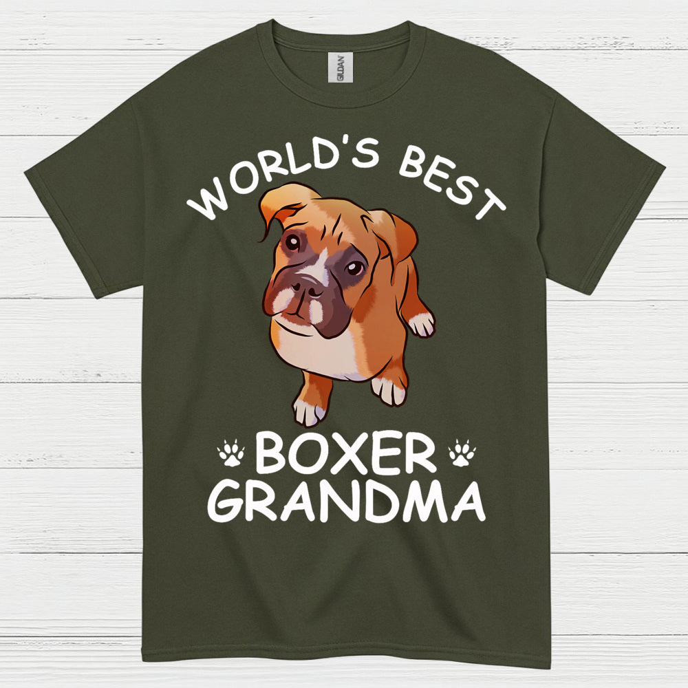 Worlds Best Boxer Grandma T Shirt