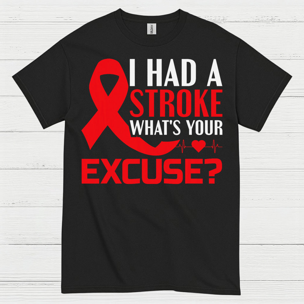I Had A Stroke Whats Your Excuse Awareness T Shirt