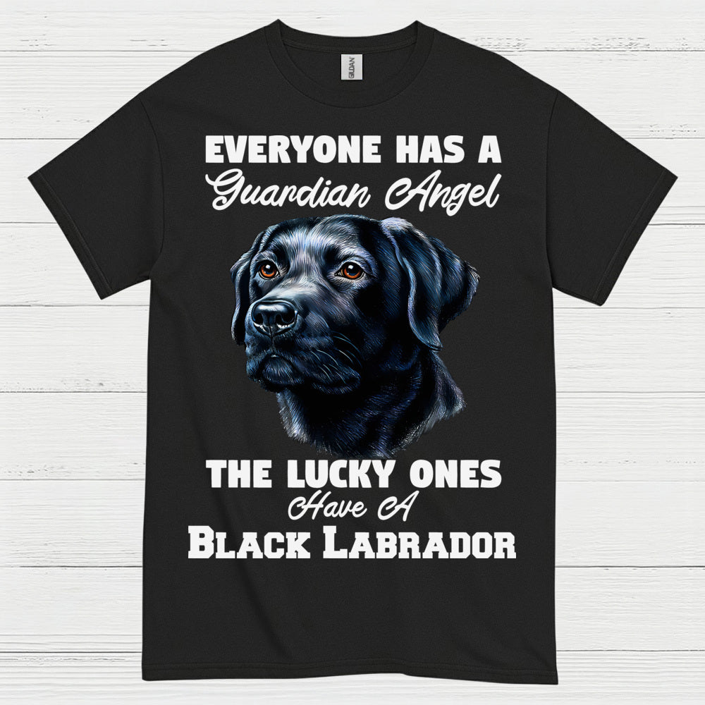 Black Labrador Guardian Angel Quote T Shirt