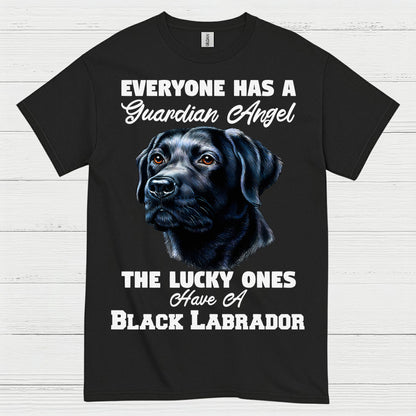 Black Labrador Guardian Angel Quote T Shirt