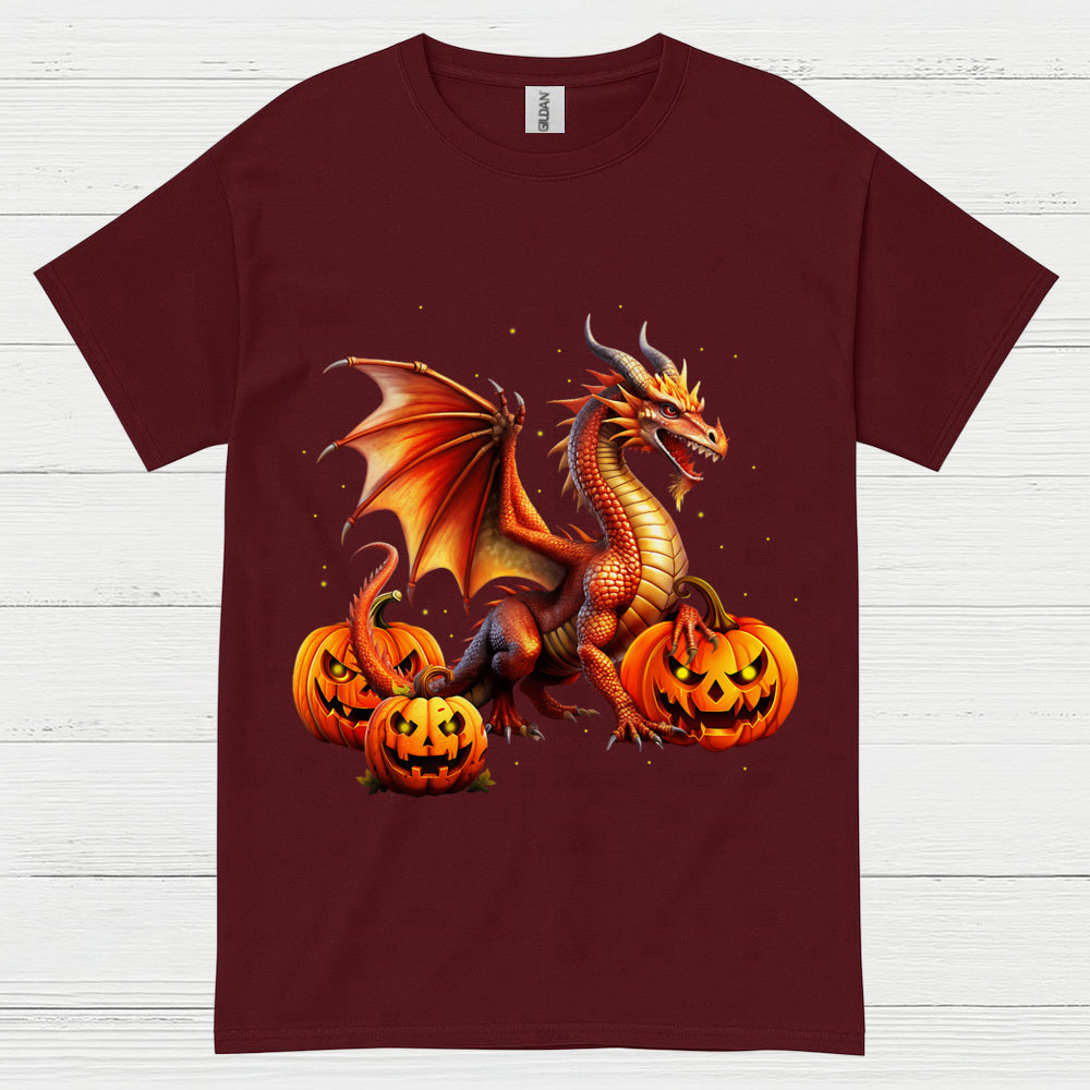 Halloween Dragon Pumpkin T Shirt