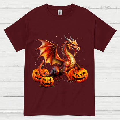 Halloween Dragon Pumpkin T Shirt