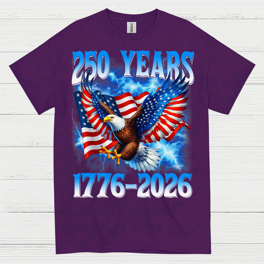 250 Years American Eagle Patriotic Independence T Shirt