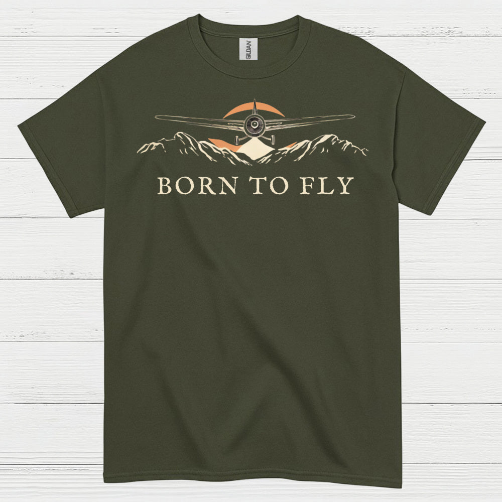 Born To Fly Airplane T Shirt
