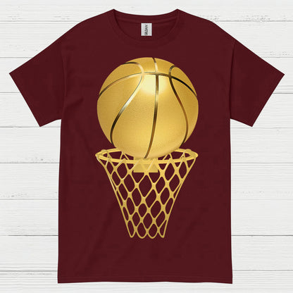 Golden Basketball Hoop T Shirt
