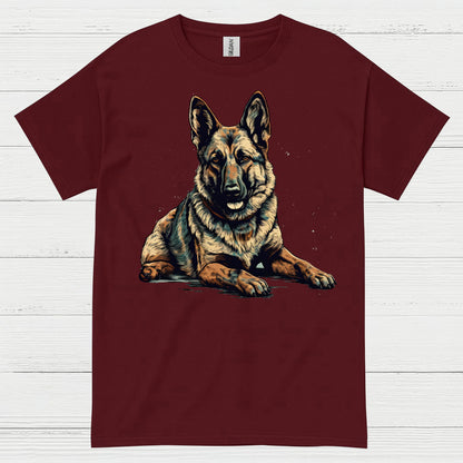 German Shepherd Realistic Portrait Loyal Dog T Shirt