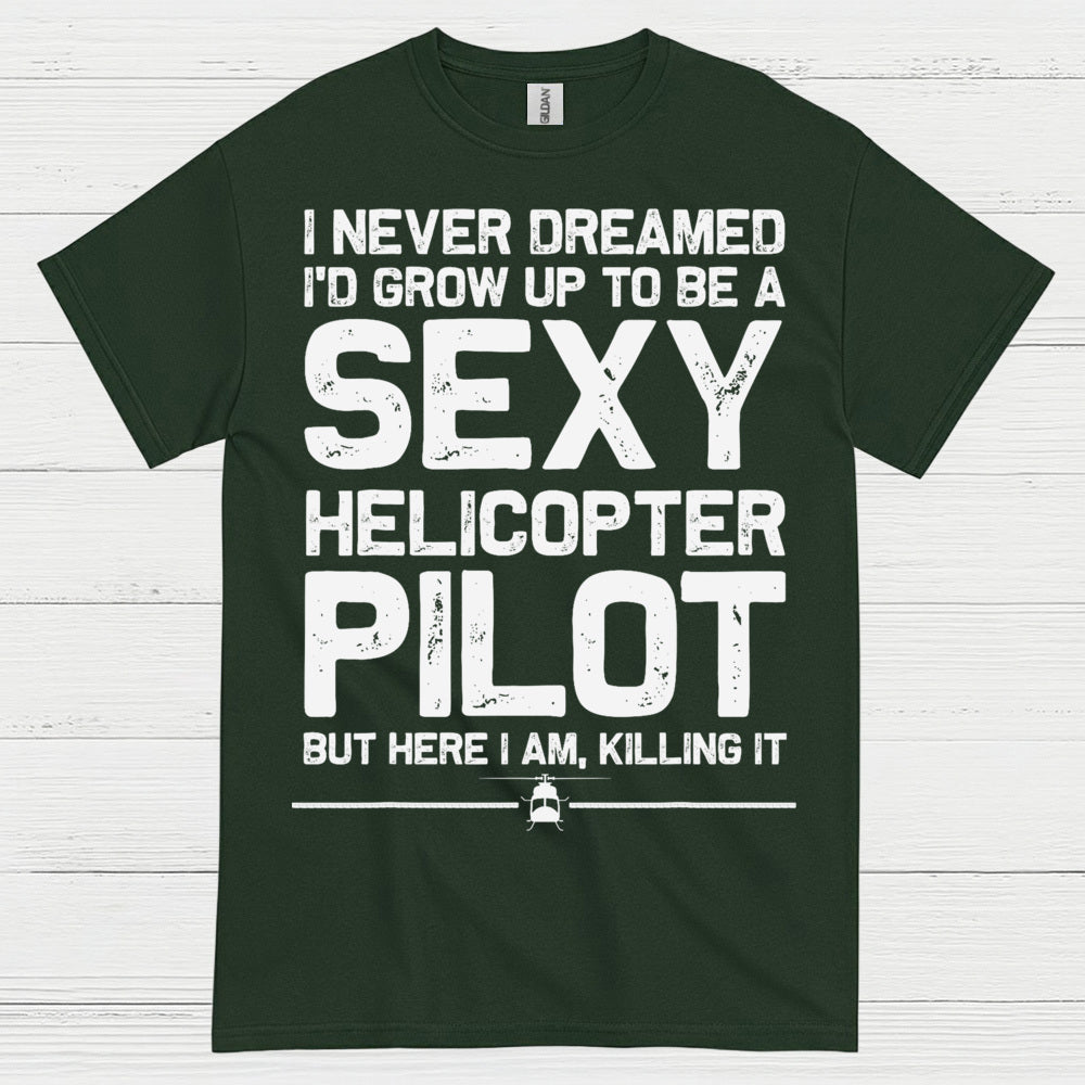 Sexy Helicopter Pilot Aviation Humor T Shirt
