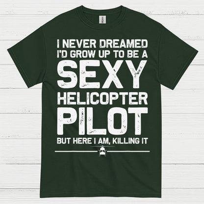 Sexy Helicopter Pilot Aviation Humor T Shirt