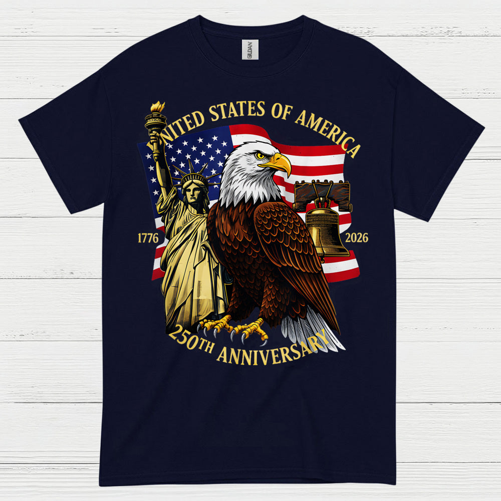 250th Anniversary USA Eagle Patriotic Freedom T Shirt