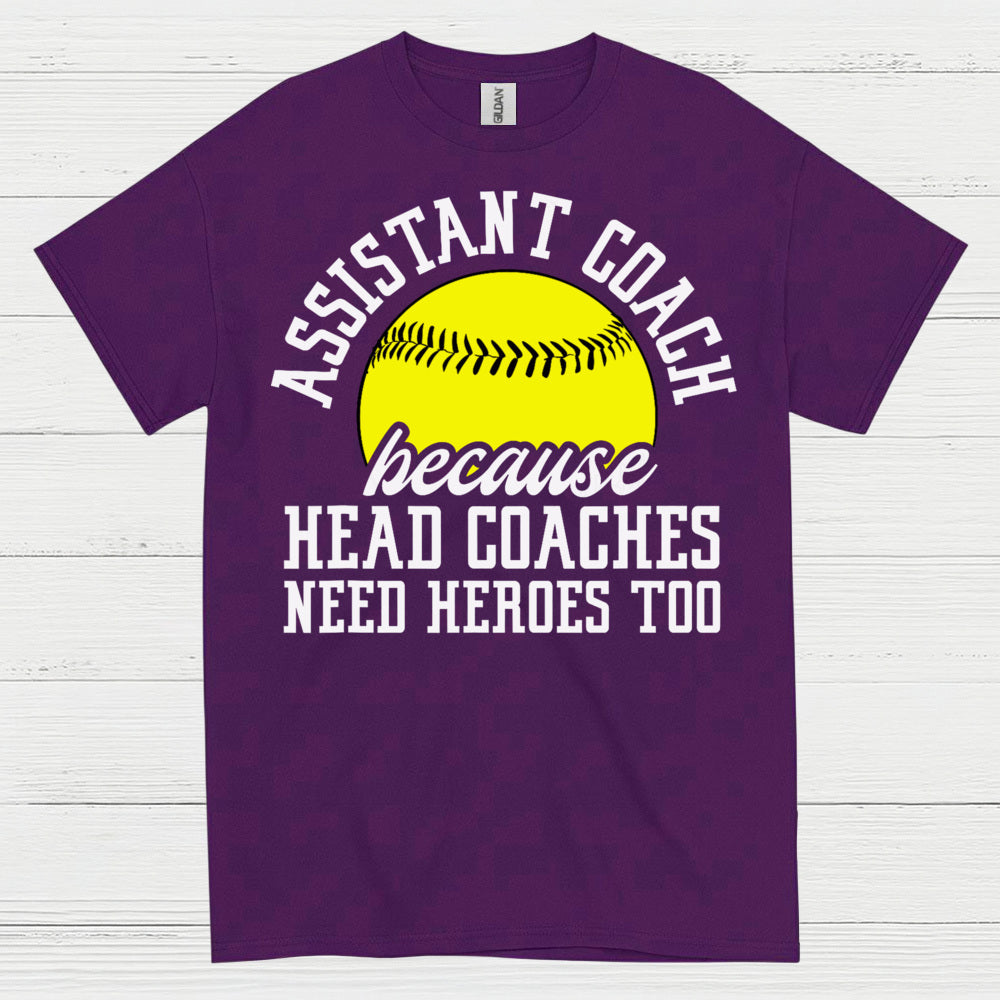 Assistant Coach Softball Hero T Shirt