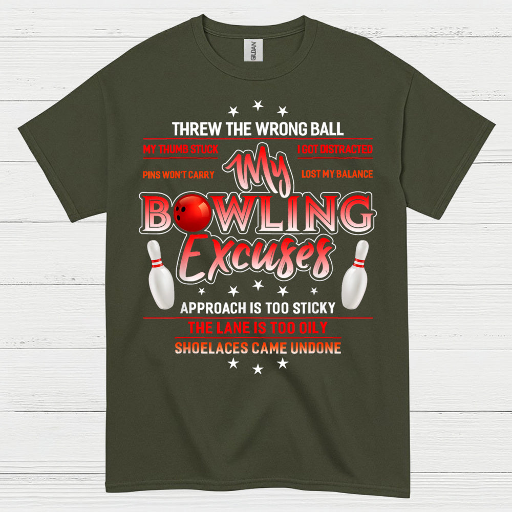 Bowling Spirit Minimal Artistic T Shirt