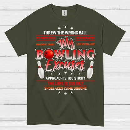 Bowling Spirit Minimal Artistic T Shirt