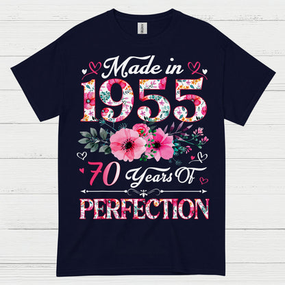 Made in 1955 70 Years Perfection T Shirt