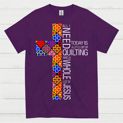 Quilting And Jesus Christian Faith T Shirt