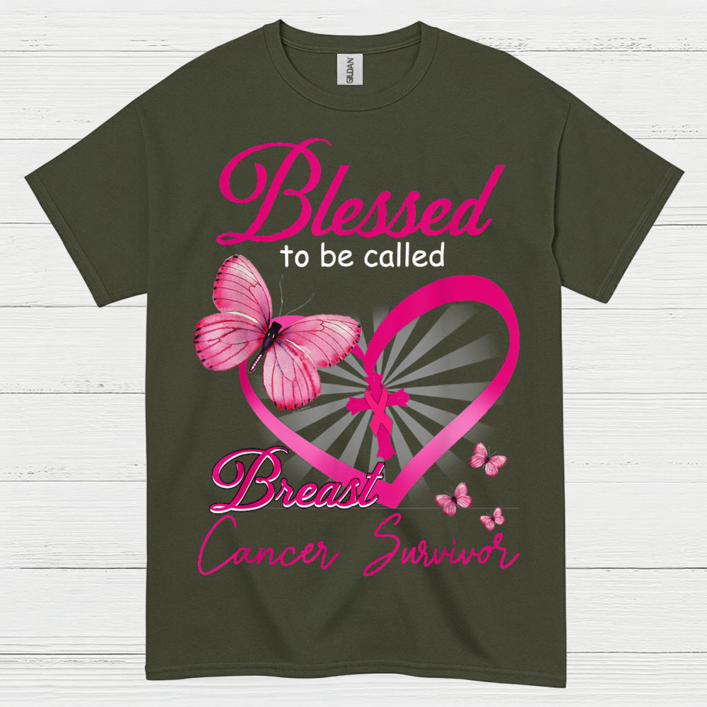 Blessed To Be Called Breast Cancer Survivor T Shirt