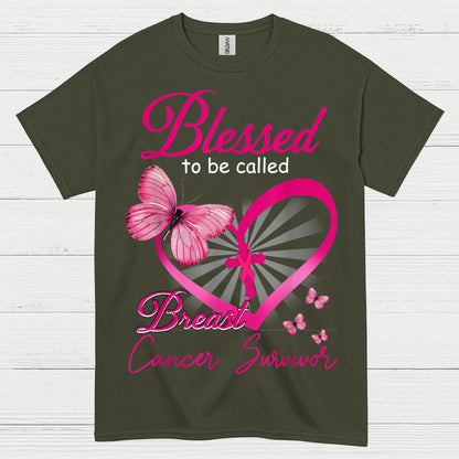 Blessed To Be Called Breast Cancer Survivor T Shirt