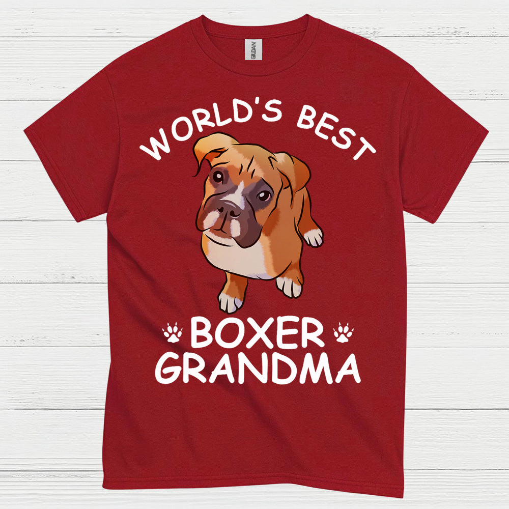 Worlds Best Boxer Grandma T Shirt