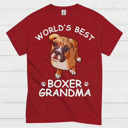 Worlds Best Boxer Grandma T Shirt