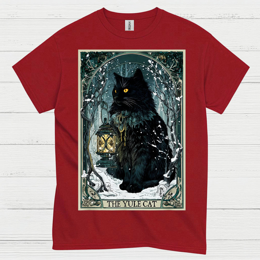 Yule Cat Winter Art T Shirt