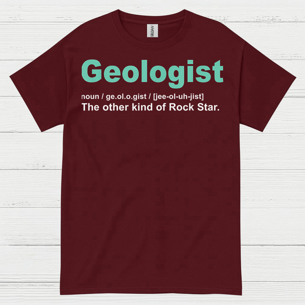 Geologist Rock Star Definition T Shirt