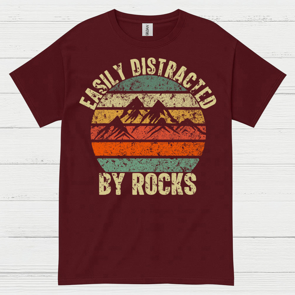 Easily Distracted By Rocks Geology T Shirt