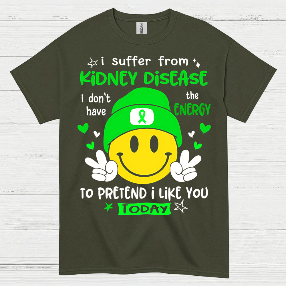Kidney Disease No Energy Funny Humor T Shirt