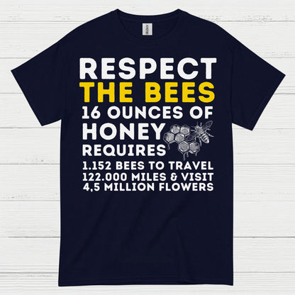 Respect The Bees Honey Lover T Shirt