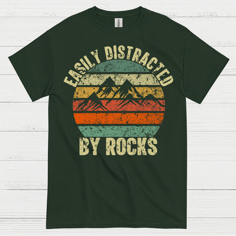 Easily Distracted By Rocks Geology T Shirt