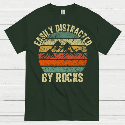 Easily Distracted By Rocks Geology T Shirt