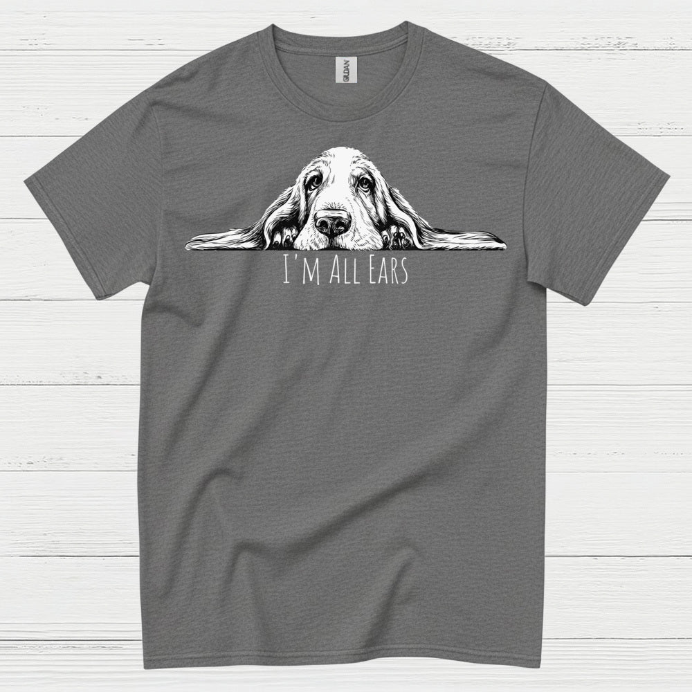 Im All Ears Funny Dog Graphic T Shirt