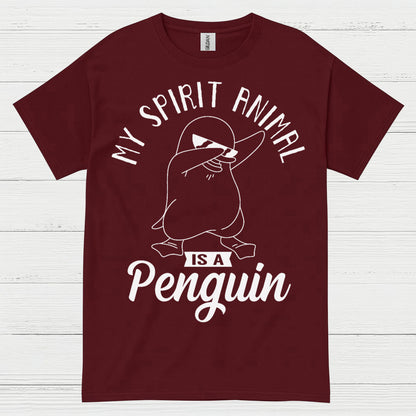 My Spirit Animal Is A Penguin Quote T Shirt
