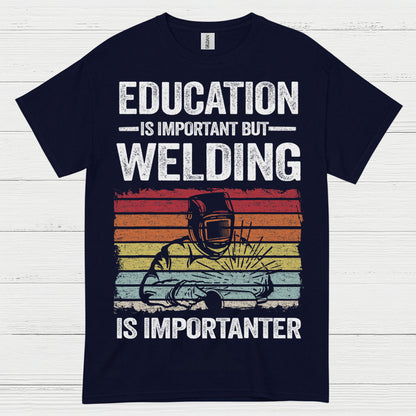 On Fire Welder Humor T Shirt