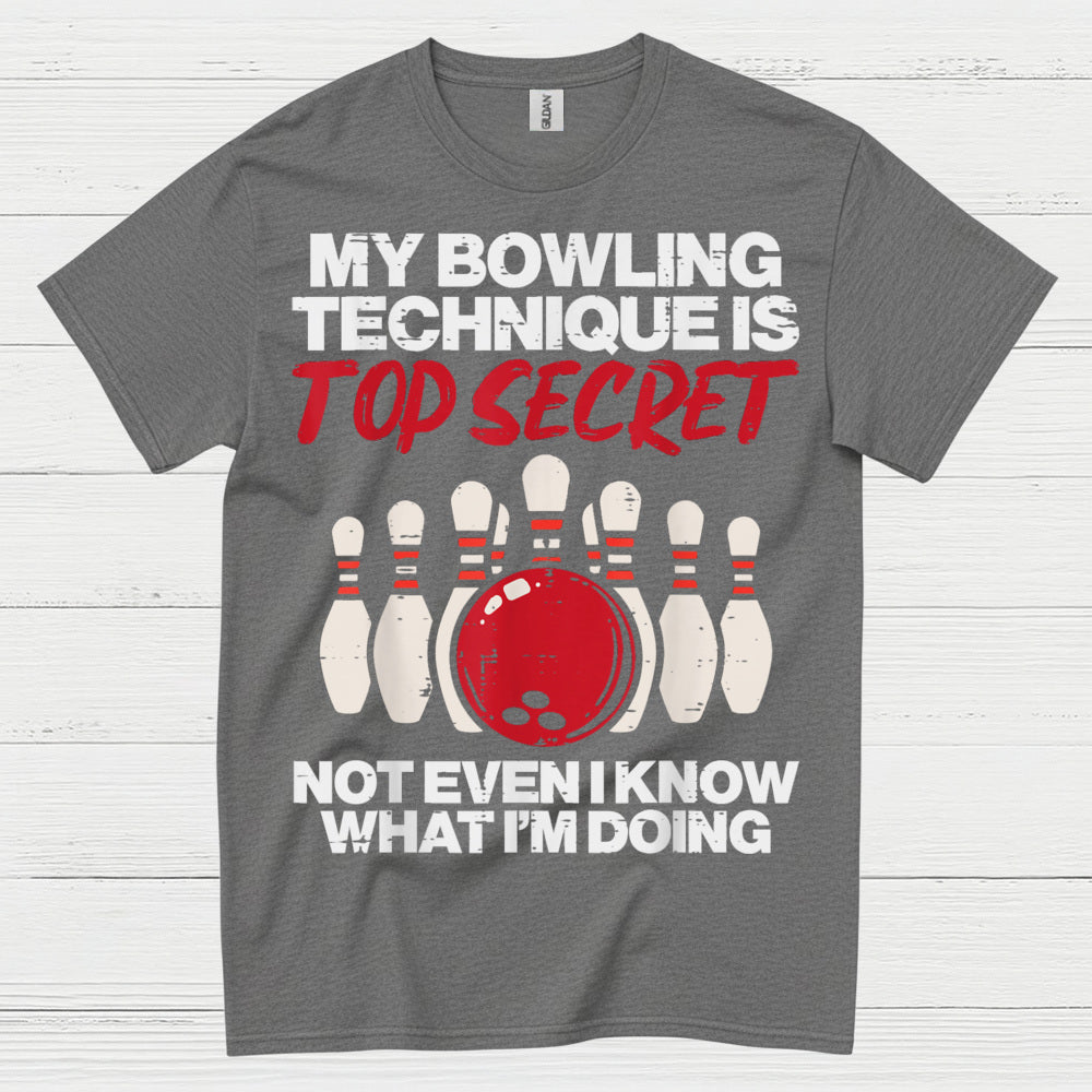 Top Secret Bowling Humor T Shirt