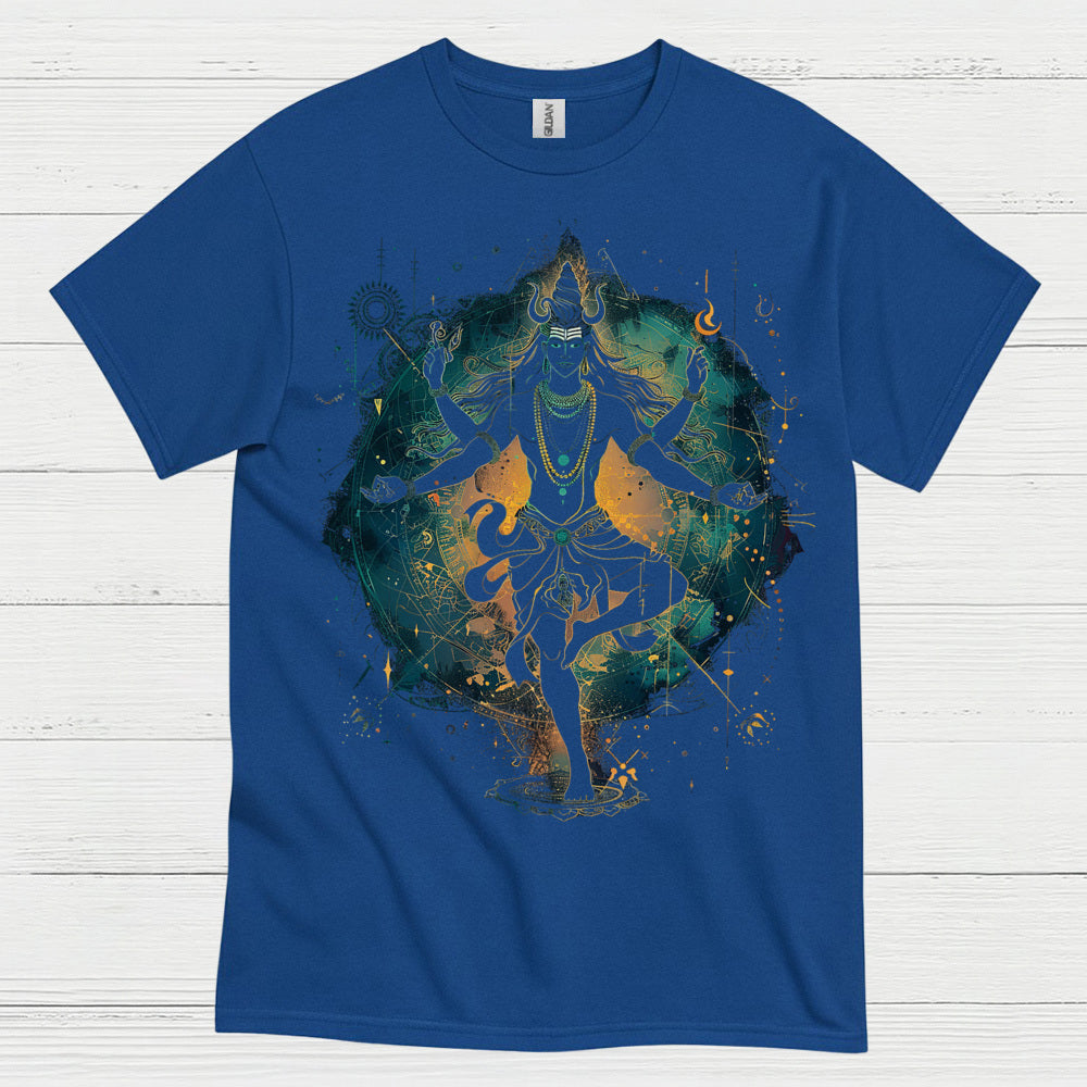 Cosmic Shiva Meditation Art T Shirt