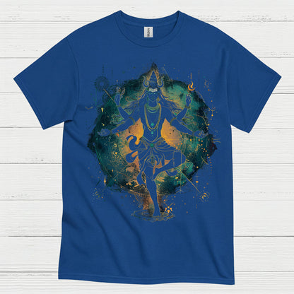 Cosmic Shiva Meditation Art T Shirt