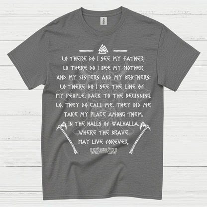 Viking Valhalla Warrior Prayer T Shirt
