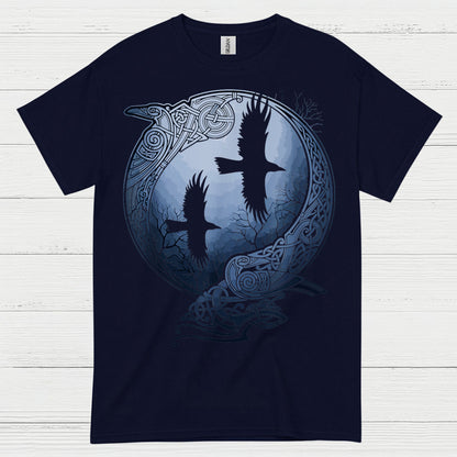 Norse Raven Circle Art T Shirt