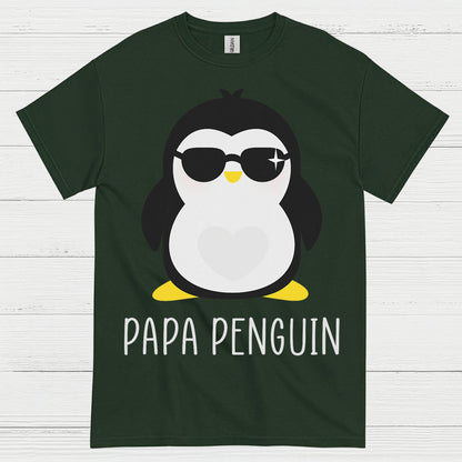 Papa Penguin Cute Family Graphic T Shirt