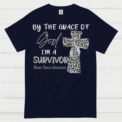 By The Grace Of God Survivor Brain Tumor T Shirt