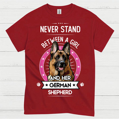 Never Stand German Shepherd T Shirt