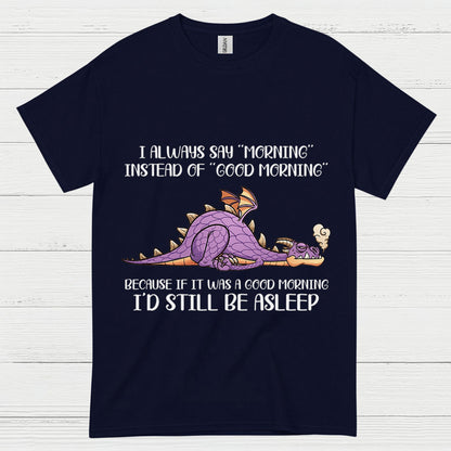 Sleepy Dragon Morning T Shirt