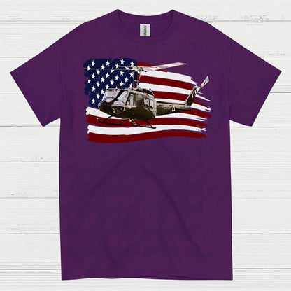 American Helicopter Veteran Patriotic T Shirt